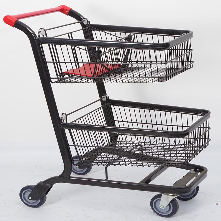 Home Improvement Stores - Chariot à 2 niveaux Double panier
