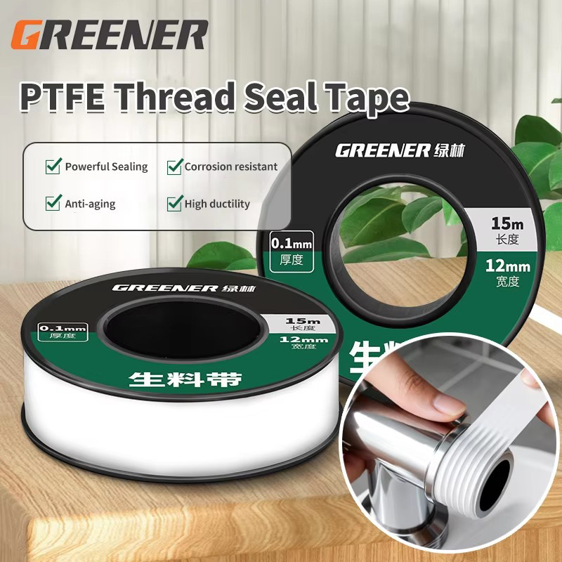 Plumbing Tape Ptfe - GREENERY Ruban d'étanchéité pour plomberie 15m,