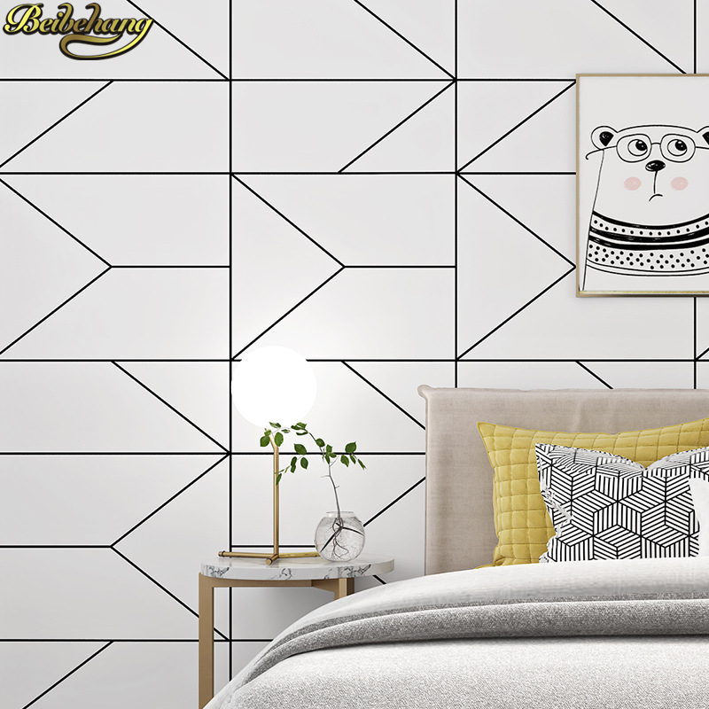 Beibehang style nordique noir  - Home Improvement Stores avis et prix