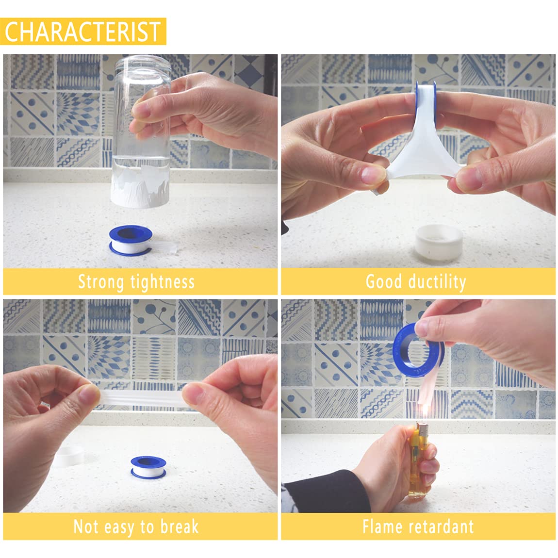 YITAPE 3/6 Rouleaux de ruban d - Plumbing Tape Ptfe avis et prix