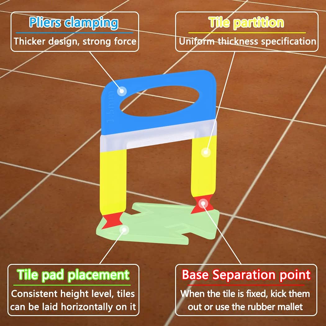 Lot de 100 cale-niveleurs avec - Tile Leveling Clip avis et prix