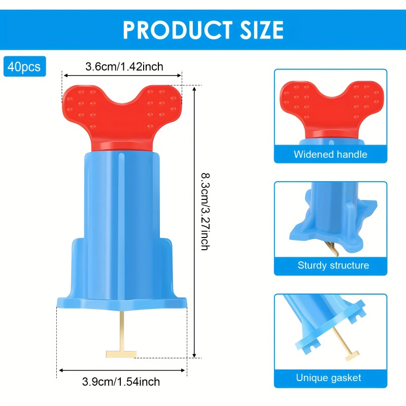 40 pièces, nouveau design, sys - Tile Leveling Clip avis et prix