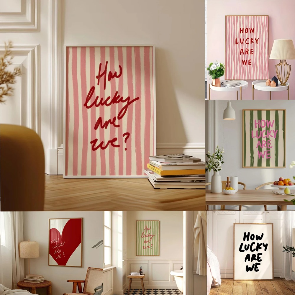 Affiche murale à rayures rouge - Home Improvement Furniture avis et prix